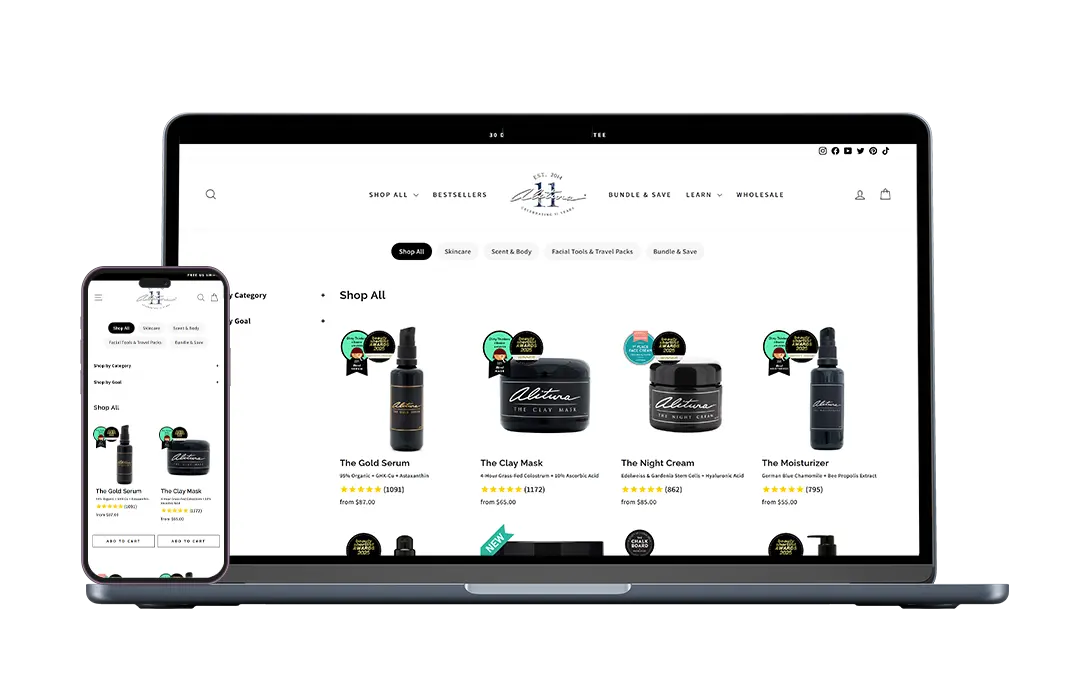 Altera Shopify Shopify Store Optimization & Bot Protection for Alitura Skincare ...